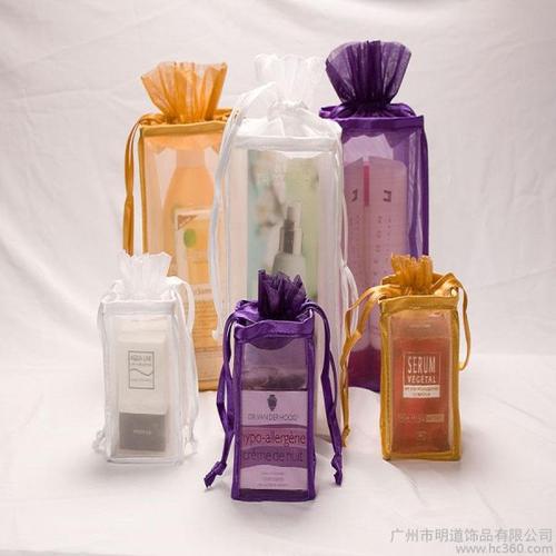 供應(yīng)pvc紗袋,化妝品袋,化裝袋,透明紗袋,明道禮品袋